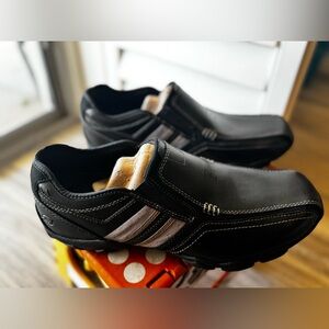 Skechers Black and White Slip-On Sneakers